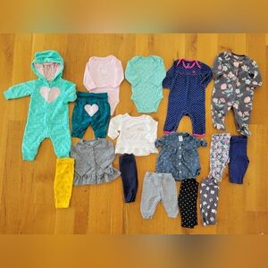 Baby girls size 3 months clothes bundle